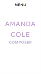 Mobile Screenshot of amandacolemusic.com